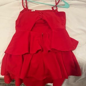 Altar”d state Red spagetti strapped dress